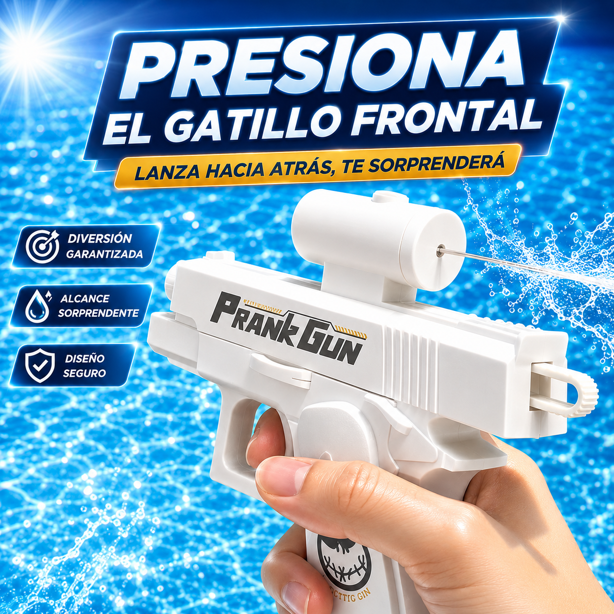 Pistola de Agua de Bromas